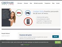 Tablet Screenshot of credassitalia.com